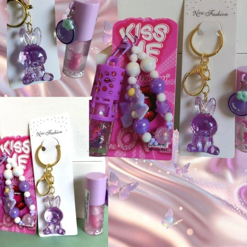 ✨‎ 3 PC KAWAII PURPLE LIP GLOSS BUNDLE #90✨